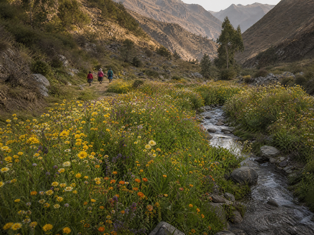 Río de flores